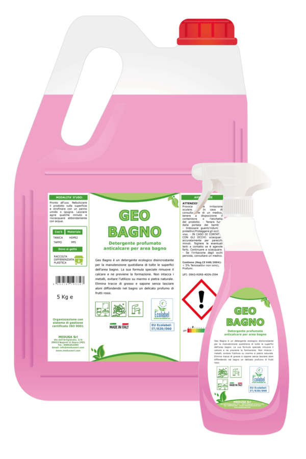 Detergente sanitari Geo Bagno Ecolabel 5kg x 4 pz